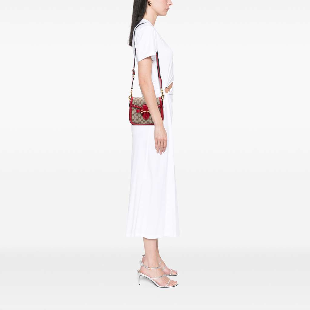 Gucci Medium GG Canvas Lady Web Crossbody - Detail 2