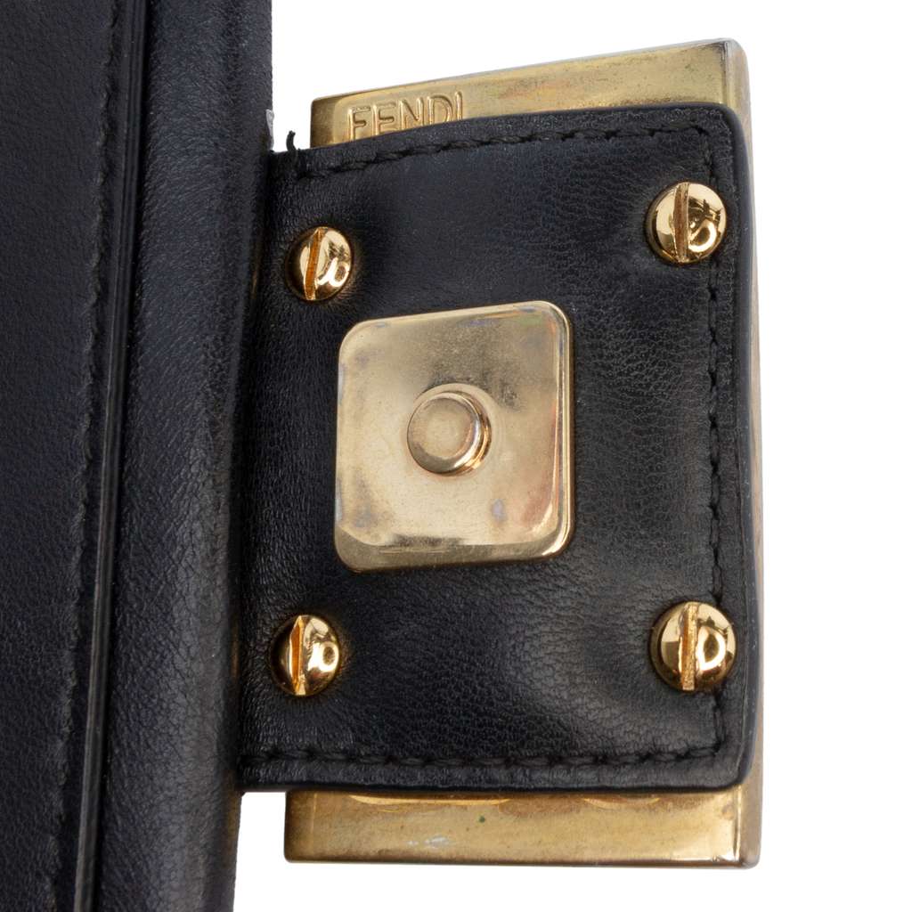 Fendi Mini Nappa Apolo Chain Baguette Shoulder Bag - Image 10