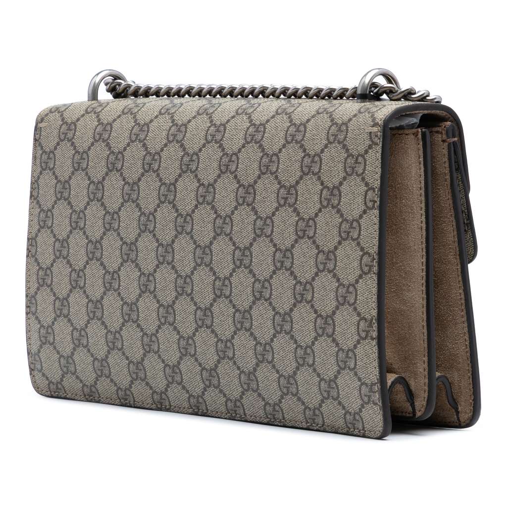 Gucci Medium GG Supreme Dionysus Shoulder Bag - Back view