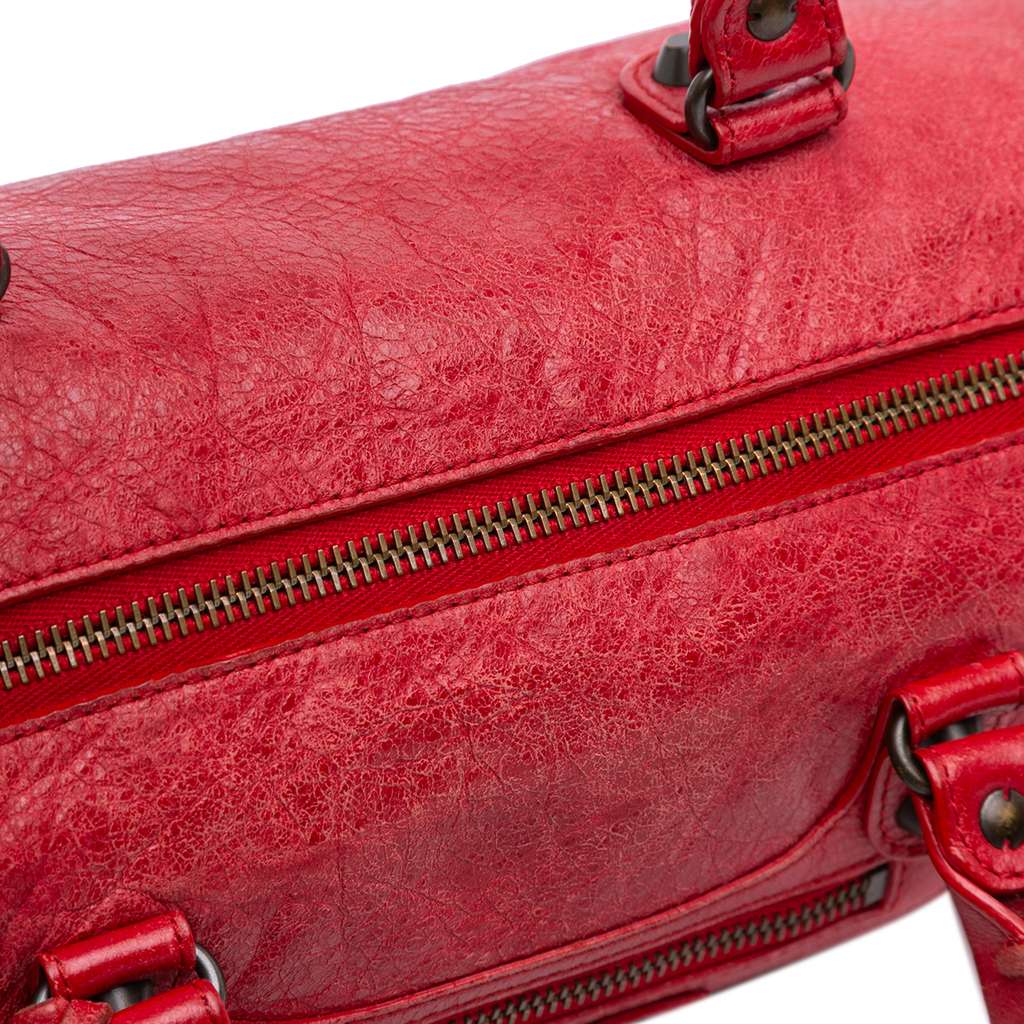 Balenciaga Mini Lambskin Motocross Twiggy Satchel - 5