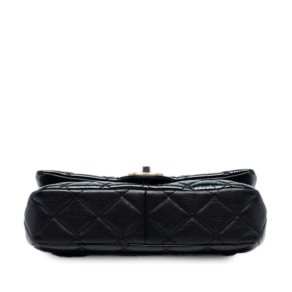 Chanel Paris-Salzburg Small Patent and Goatskin CC Eyelet Flap - Image 6