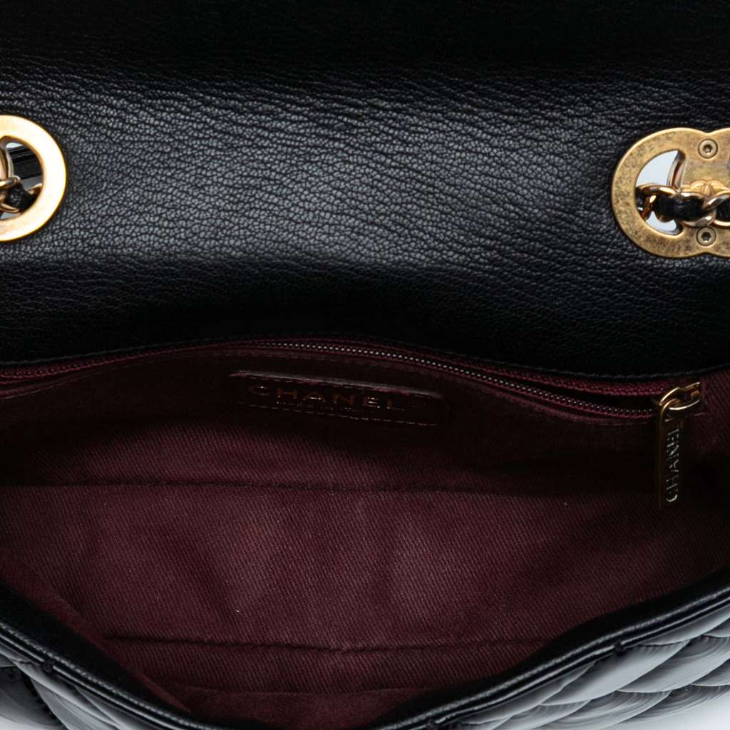 Chanel Paris-Salzburg Small Patent and Goatskin CC Eyelet Flap - 4