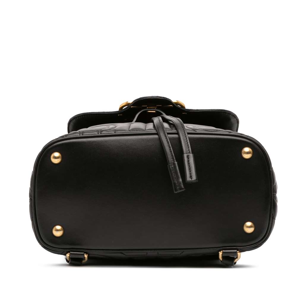 Salvatore Ferragamo Small Quilted Leather Double Gancini Backpack - Image 6