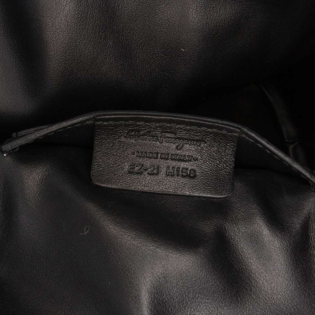 Salvatore Ferragamo Small Quilted Leather Double Gancini Backpack - Detail 1