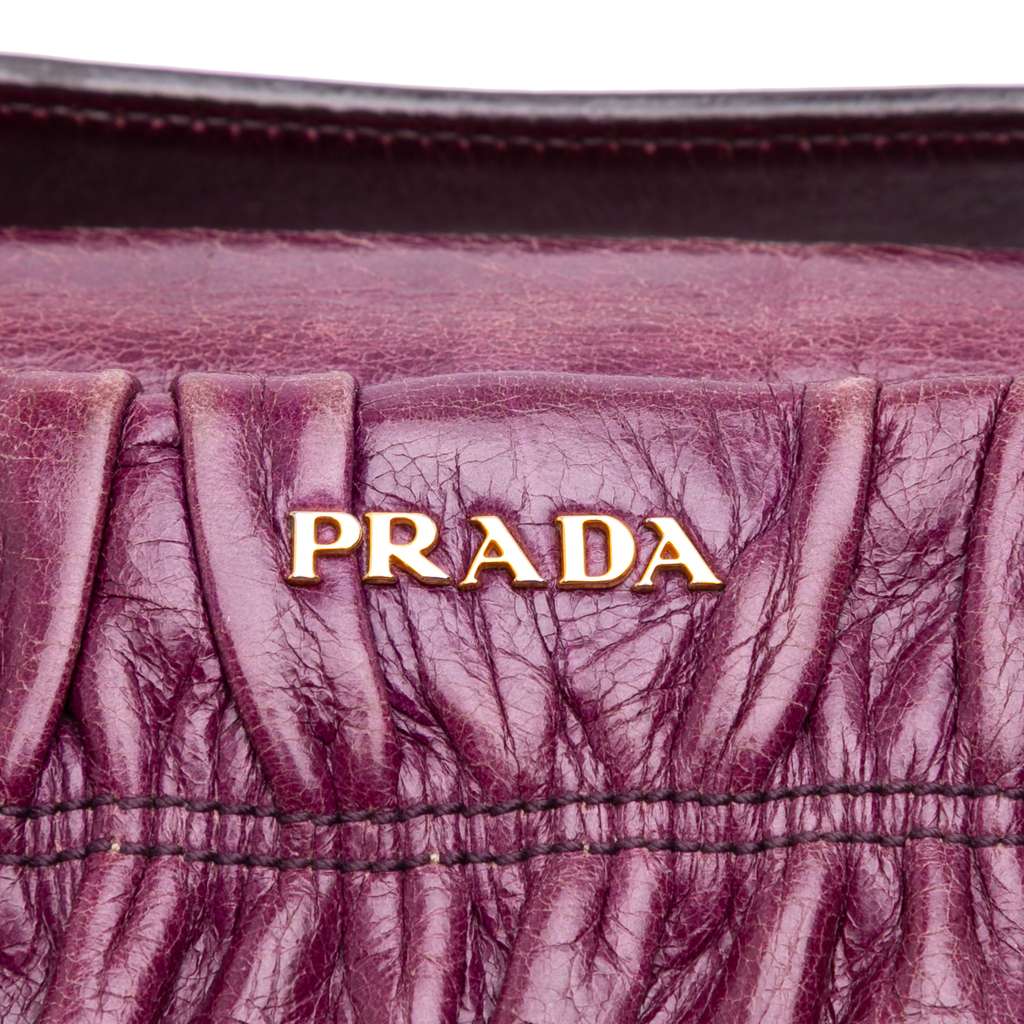 Prada Mini Nappa Gaufre Satchel - Side view