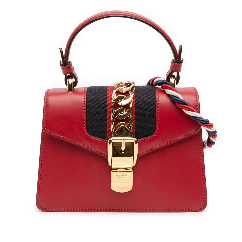 Gucci Mini Calfskin Sylvie Satchel