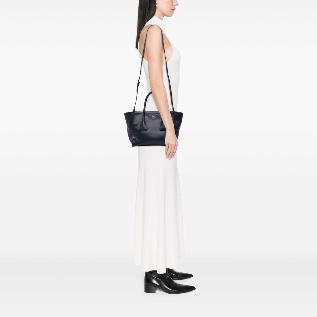 Prada Small Glace Calf Twin Pocket Satchel - Image 14