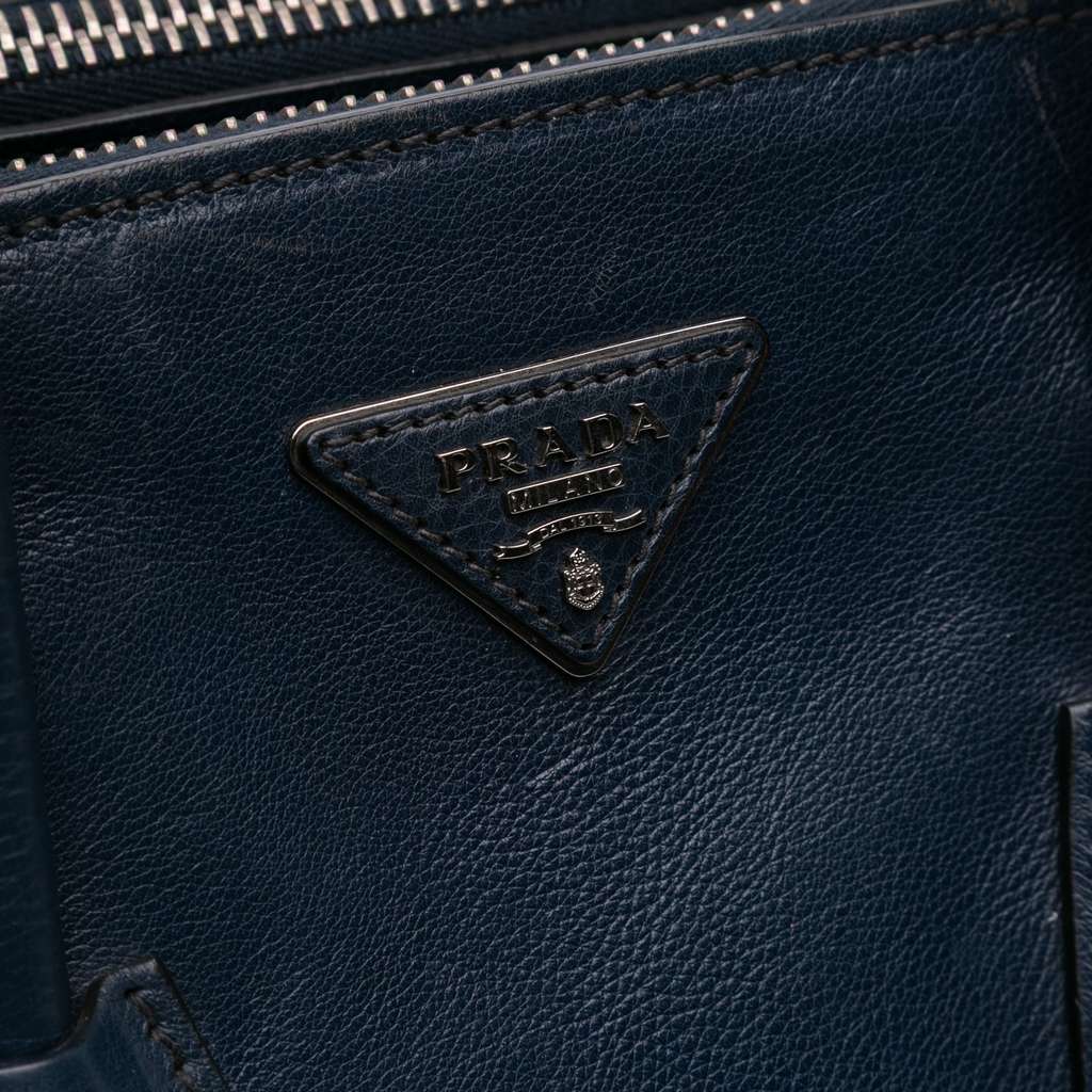 Prada Small Glace Calf Twin Pocket Satchel - Detail 2
