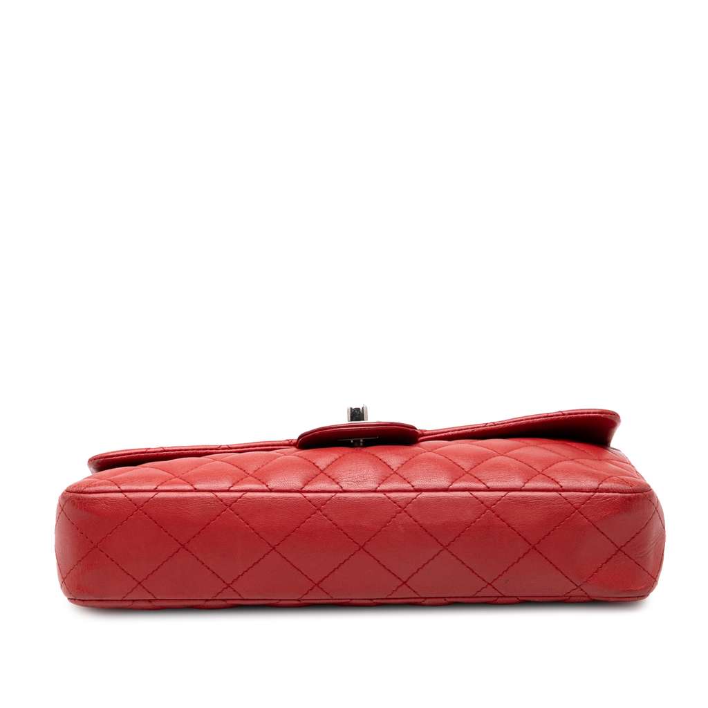 Chanel CC Quilted Lambskin East West Single Flap - Image 6