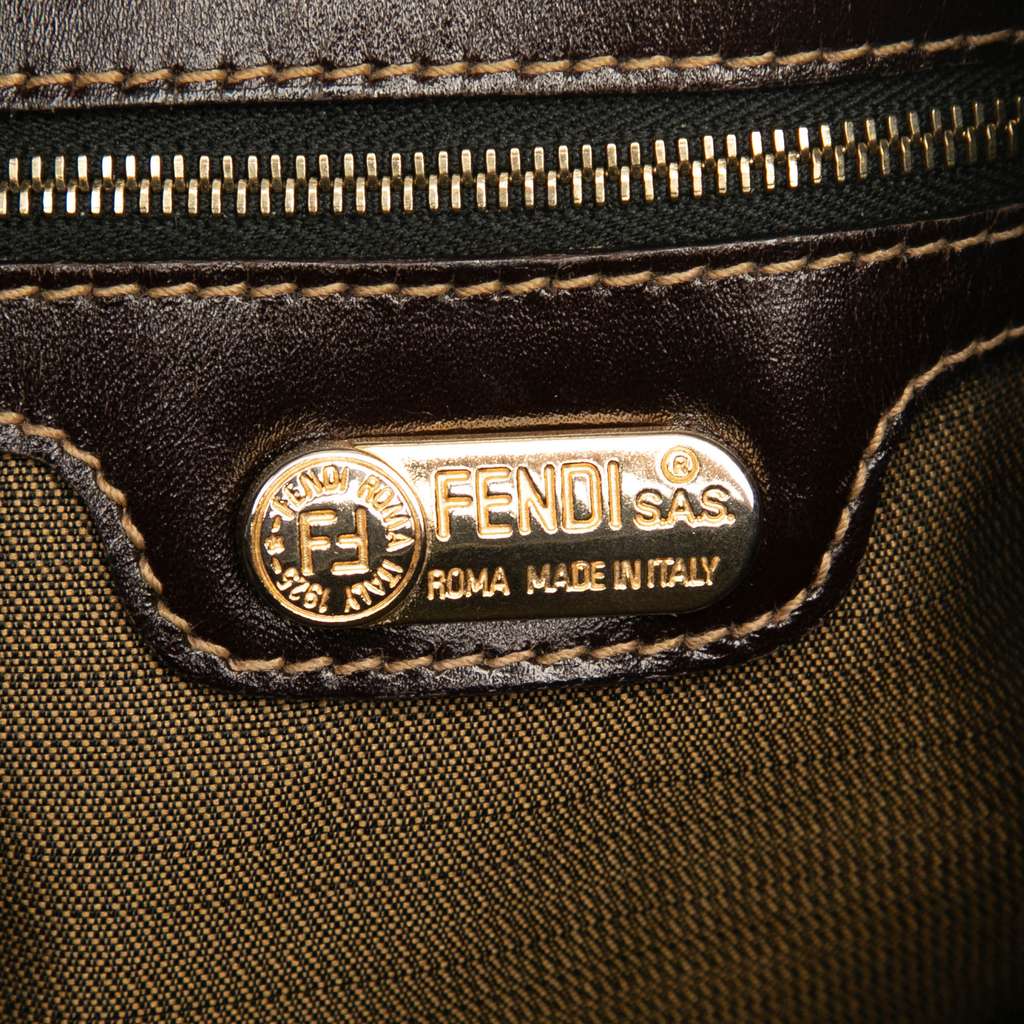 Fendi Zucca Canvas Hobo Bag - Side view