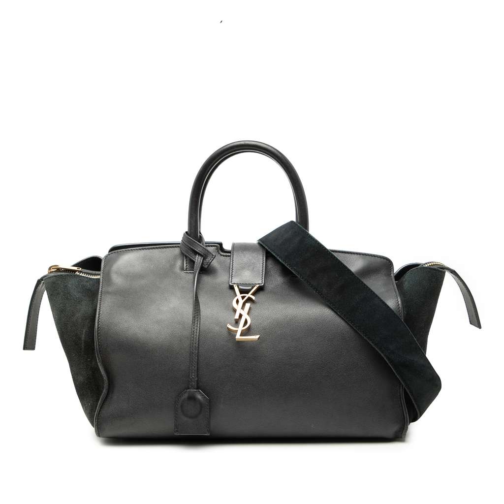 Saint Laurent Small Leather Downtown Cabas Satchel