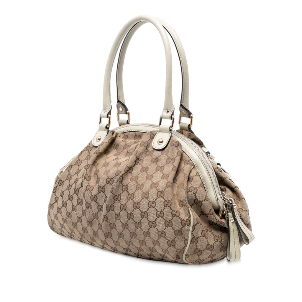 Gucci GG Canvas Sukey Satchel - Back view