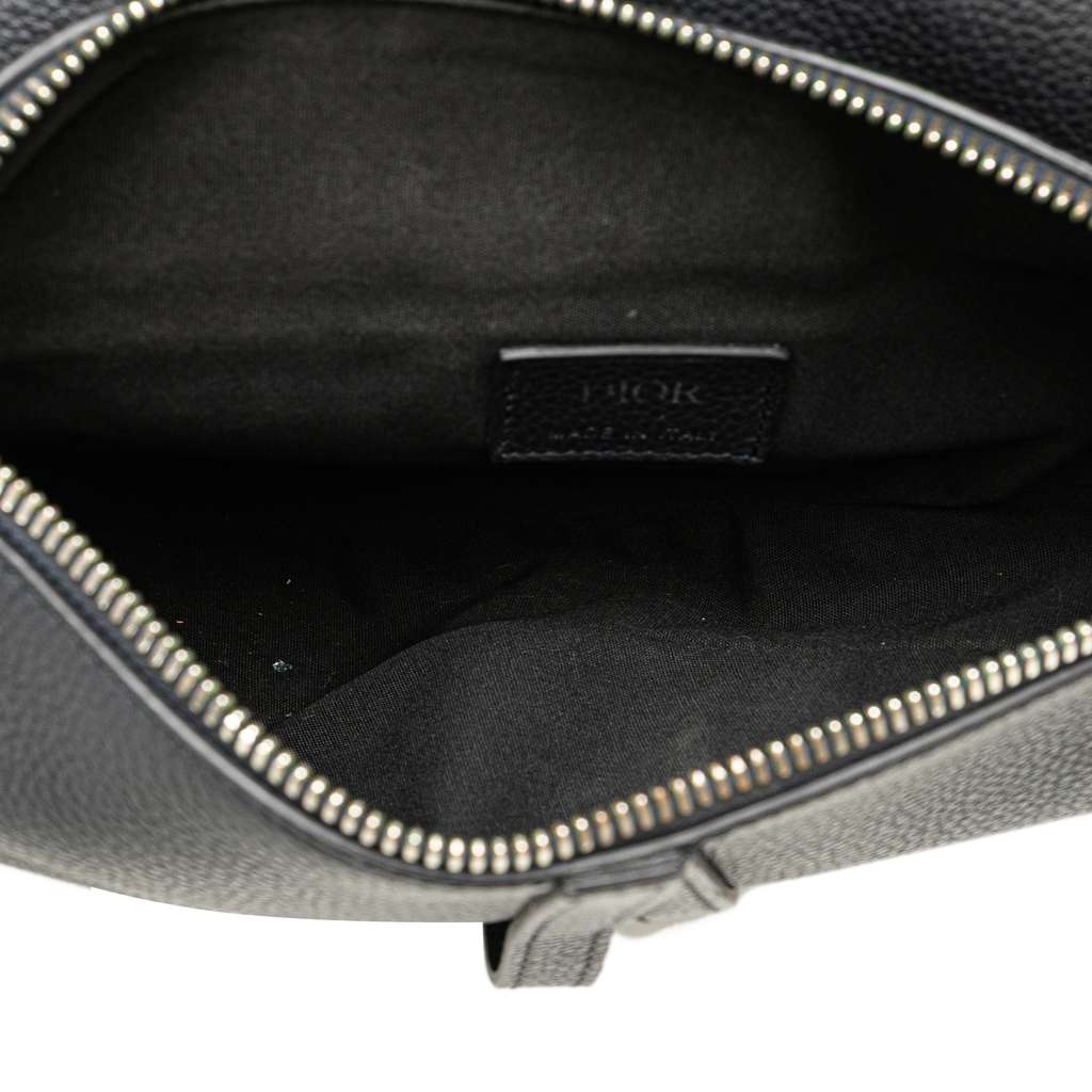 Dior Grained Calfskin Saddle Bag - 4