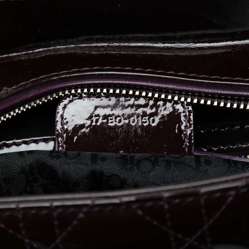 Dior Large Patent Cannage Lady Dior - Detail 1