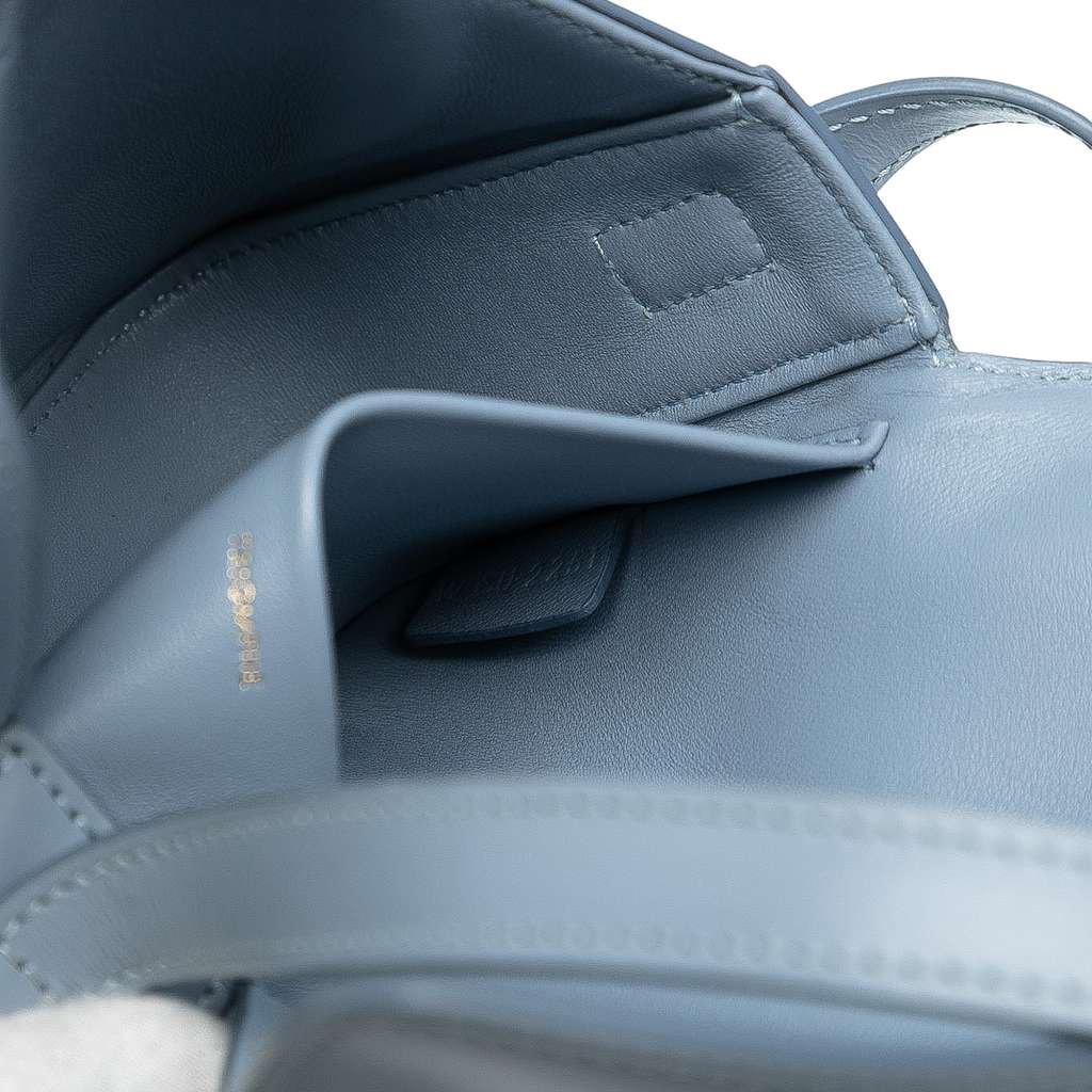 Celine Shiny Calfskin Triomphe Claude Shoulder Bag - Side view