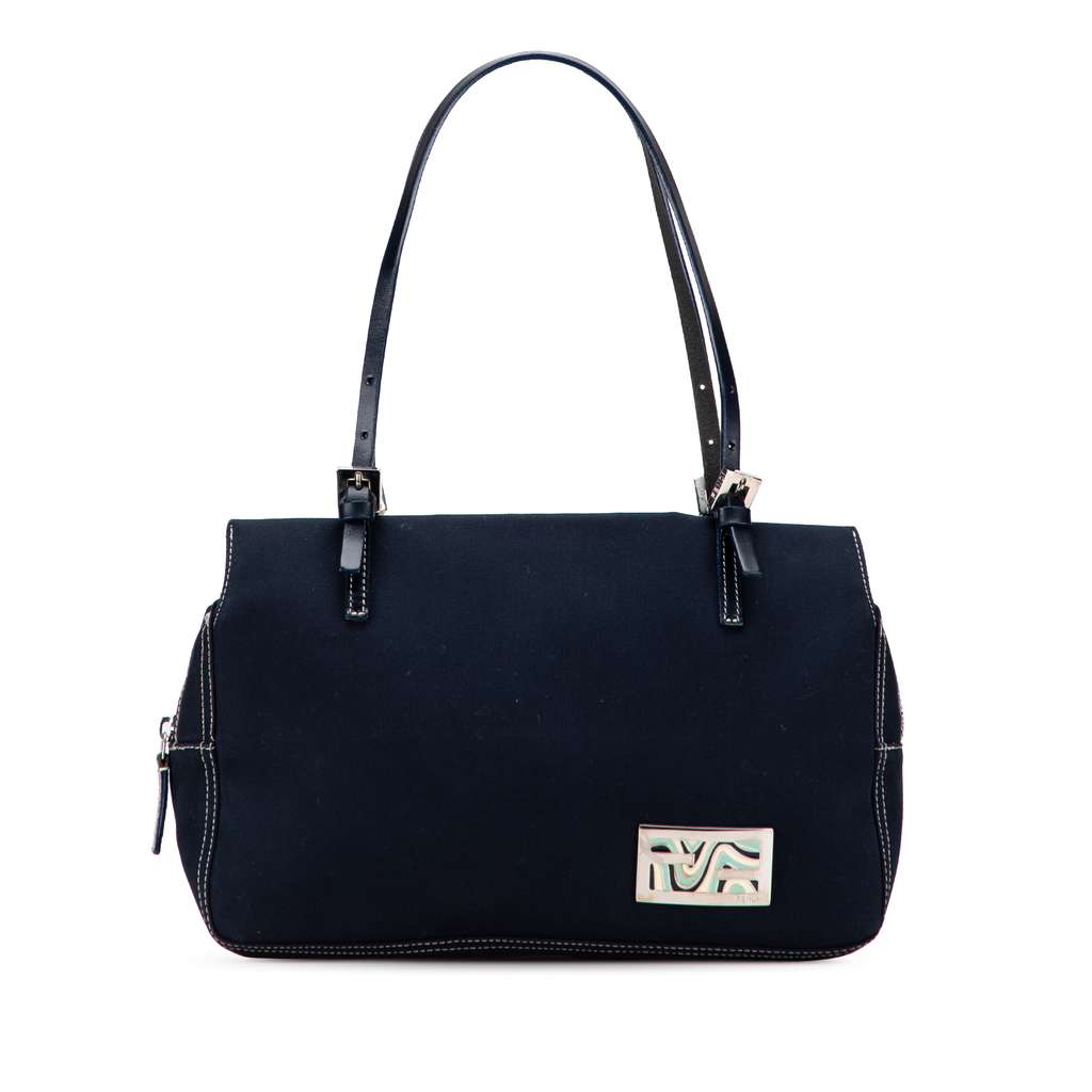 Fendi Canvas FF Marble Shoulder Bag