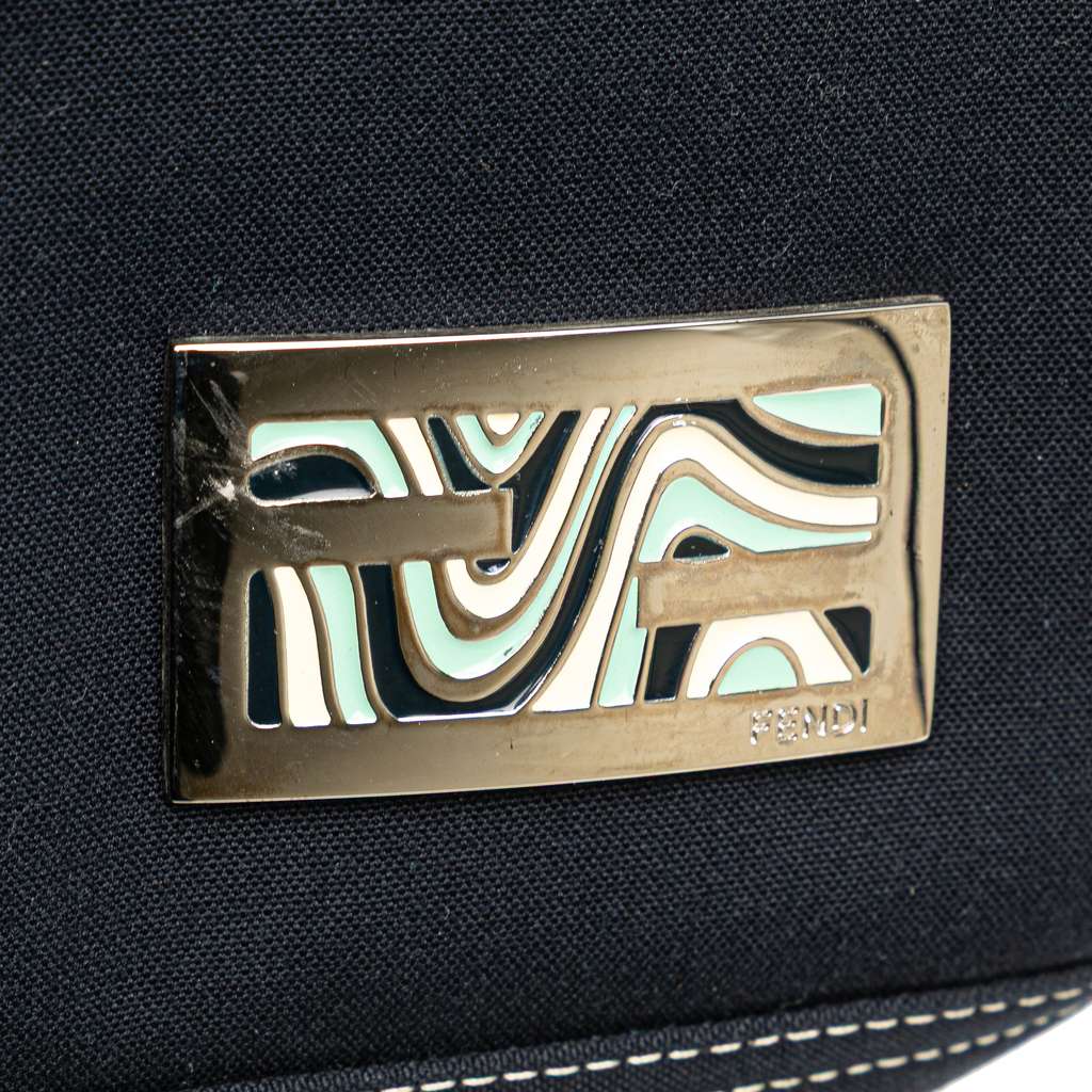 Fendi Canvas FF Marble Shoulder Bag - Side view