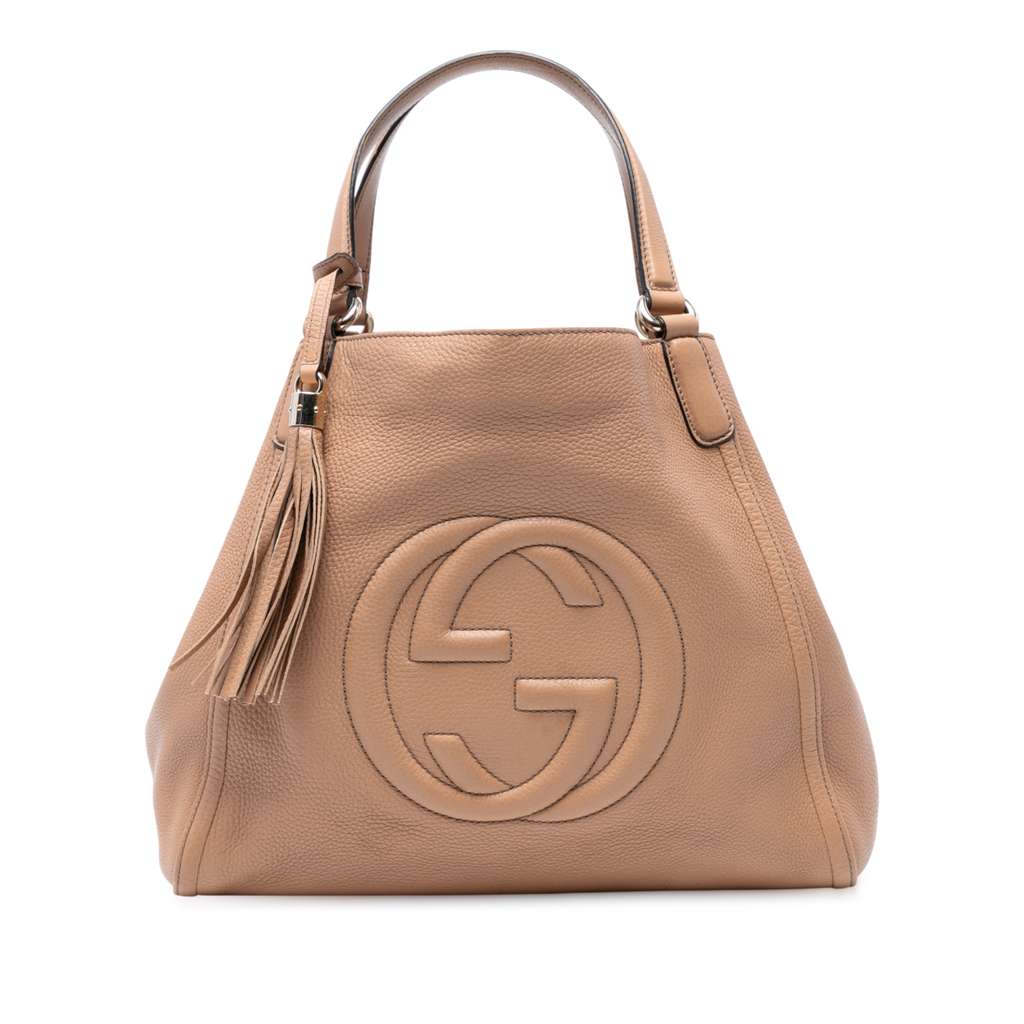 Gucci Medium Leather Soho Cellarius Tote
