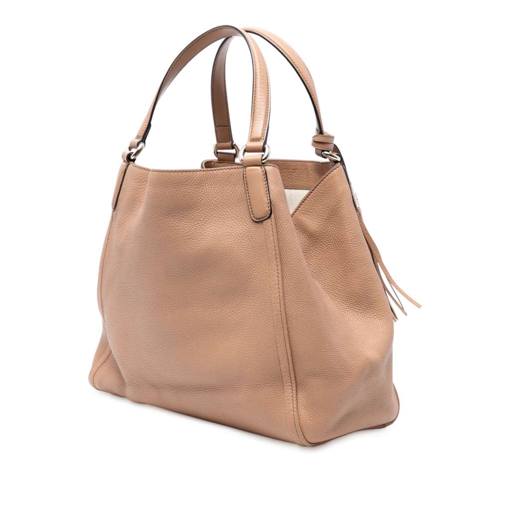 Gucci Medium Leather Soho Cellarius Tote - Back view