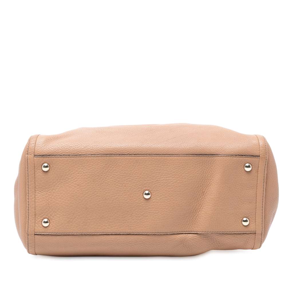 Gucci Medium Leather Soho Cellarius Tote - Image 6