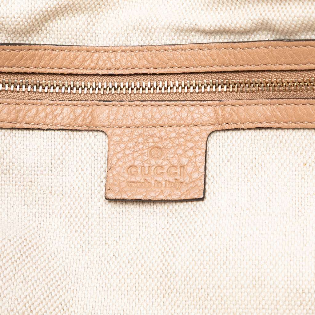 Gucci Medium Leather Soho Cellarius Tote - Side view