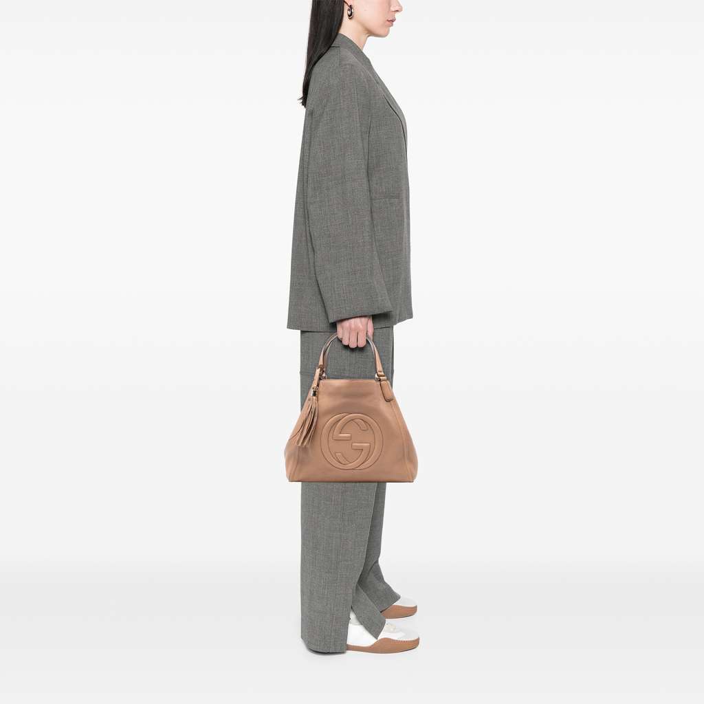 Gucci Medium Leather Soho Cellarius Tote - Detail 2