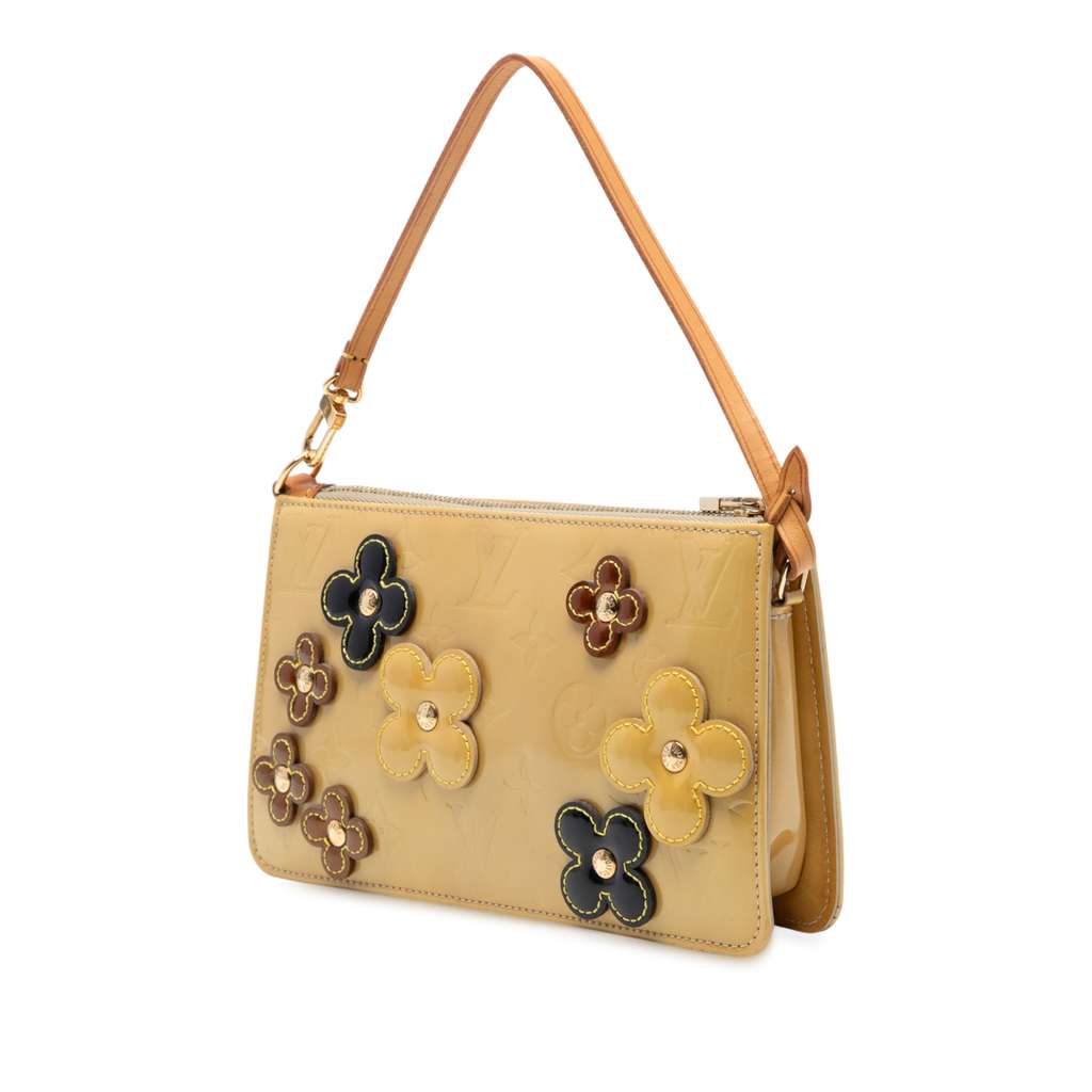 Louis Vuitton Monogram Vernis Fleurs Lexington Pochette - Back view