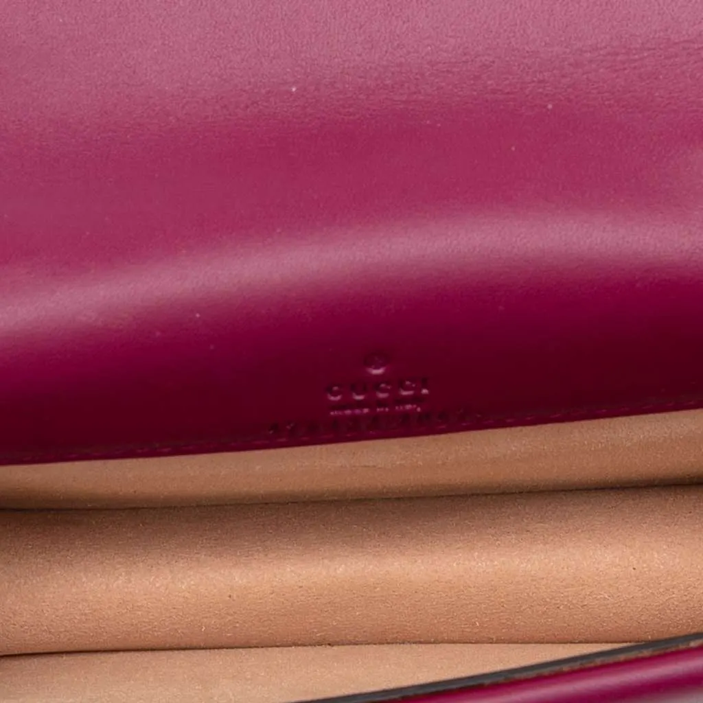 Gucci Mini Velvet Dionysus Crossbody Purple Velvet Good - Model View