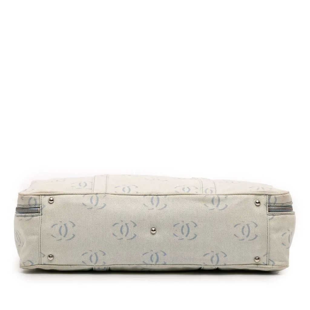 Chanel CC Denim Travel Bag Blue Denim Very good - Inside View