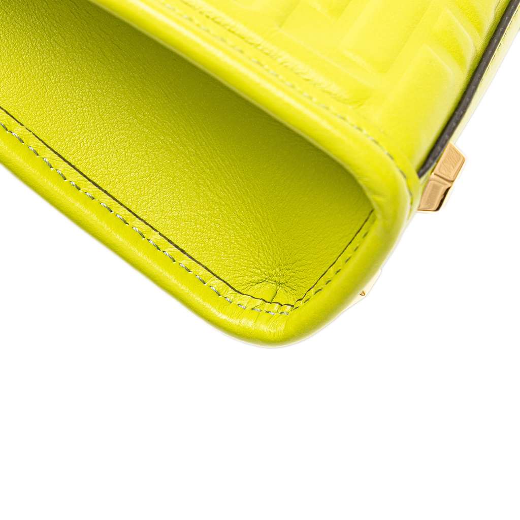 Fendi Mini Zucca Embossed Leather Sunshine Shopper Tote - Detail 2