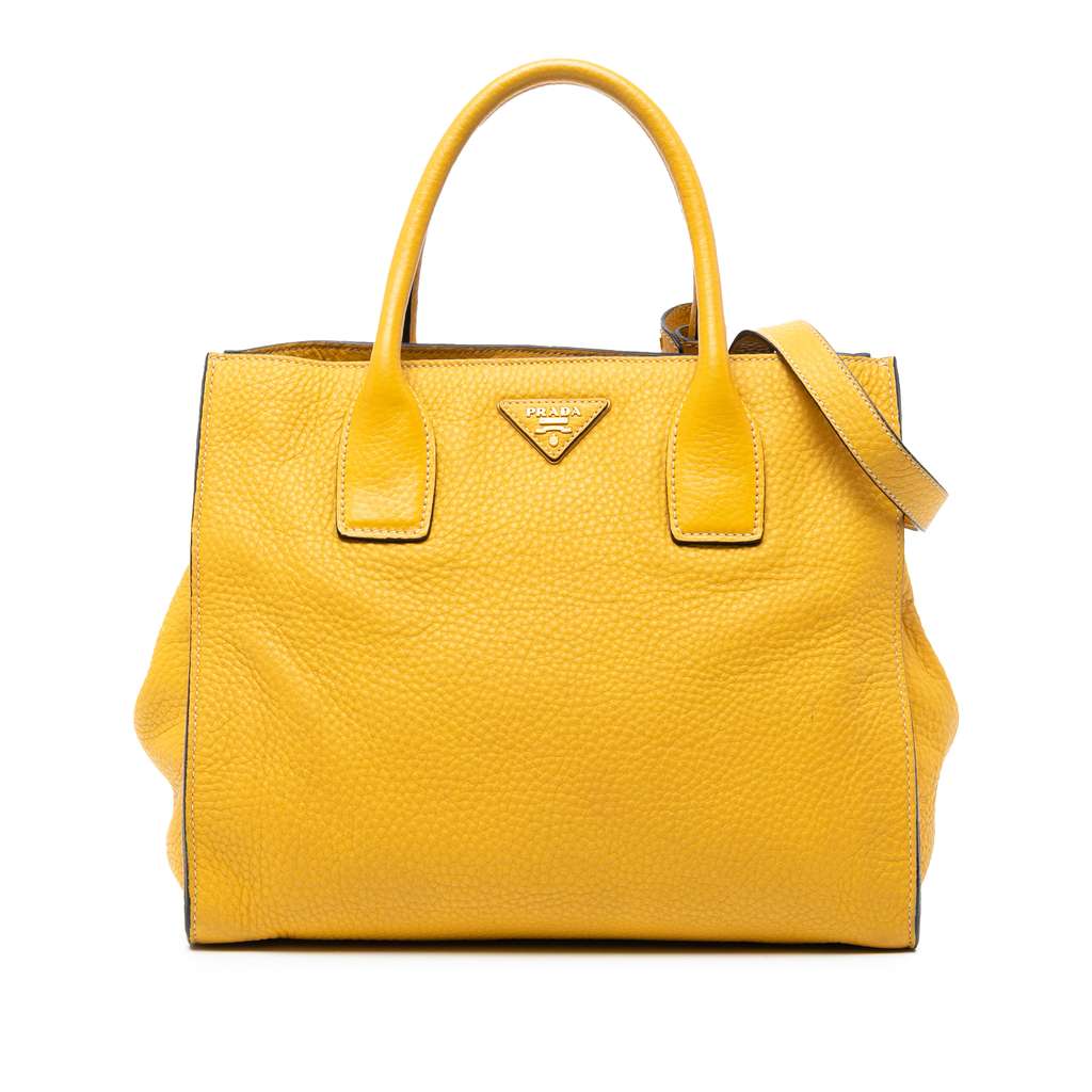 Prada Vitello Daino Open Convertible Tote