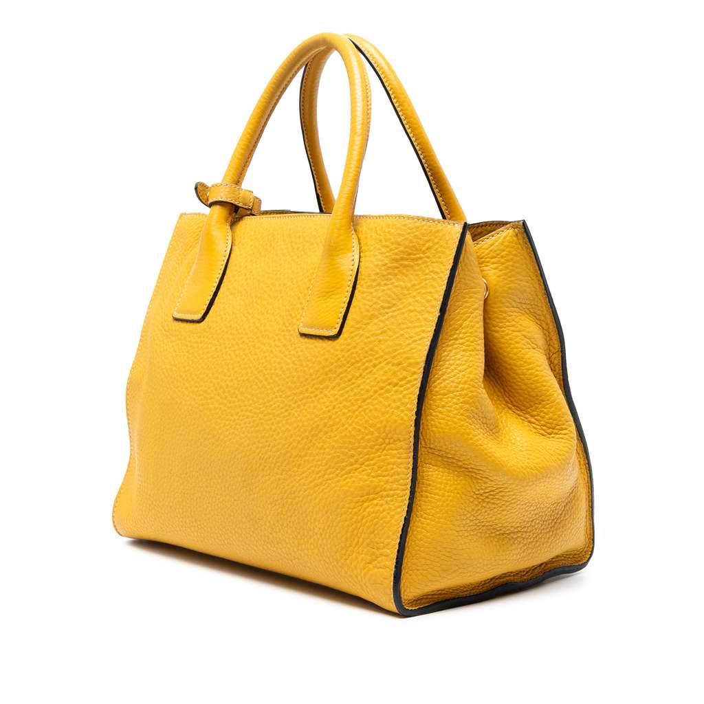 Prada Vitello Daino Open Convertible Tote - Back view