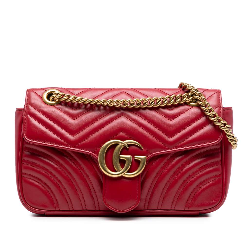 Gucci Medium GG Marmont Matelasse Leather Shoulder Bag