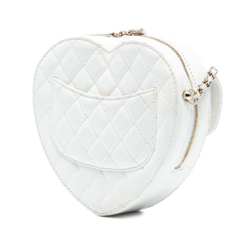 Chanel Lambskin CC in Love Heart Crossbody - Back view