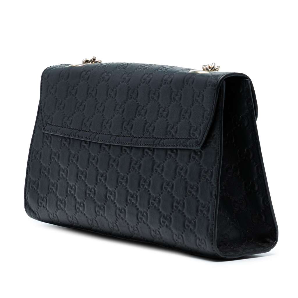 Gucci Medium Guccissima Emily Shoulder Bag - Back view