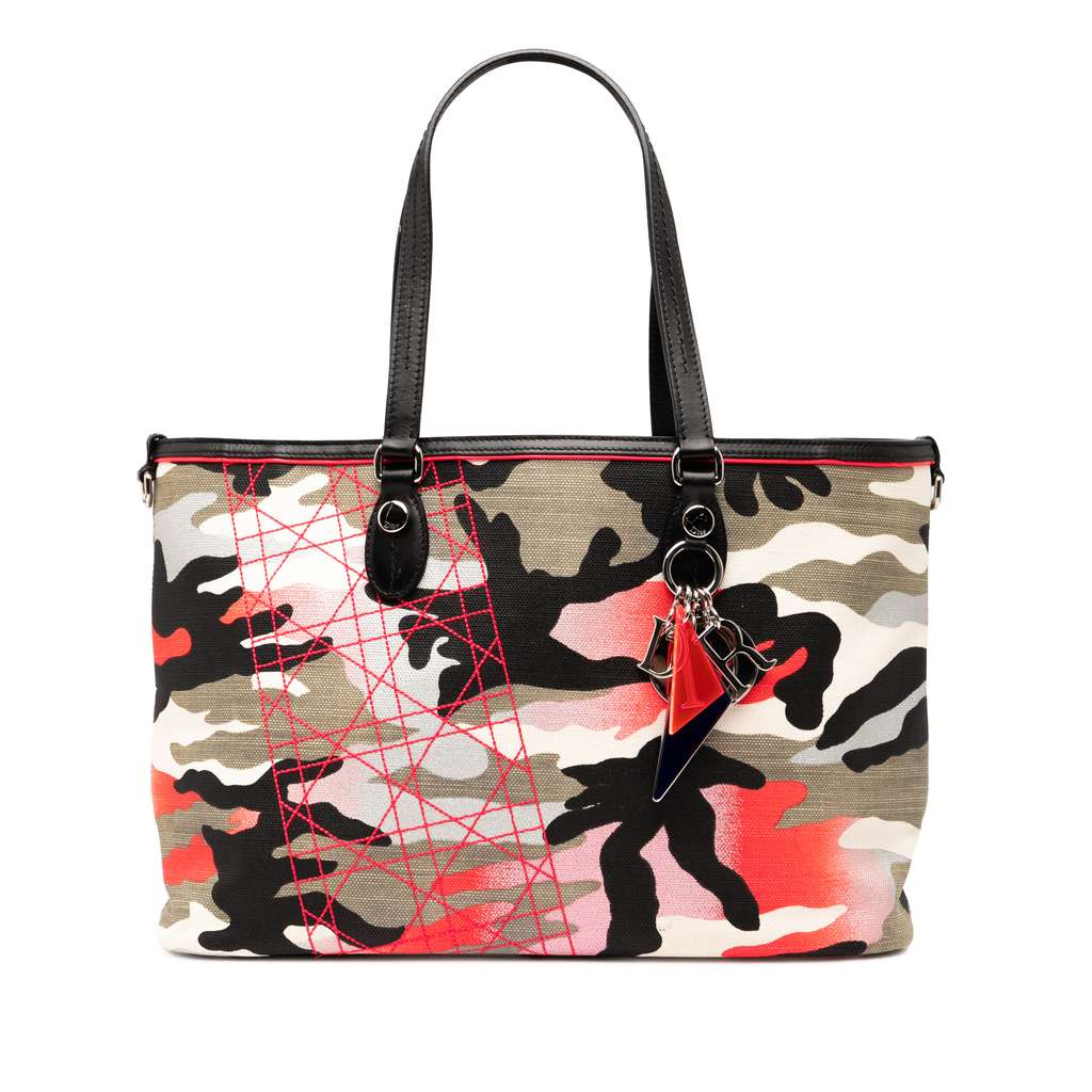 Dior Anselm Reyle Medium Canvas Camouflage Tote