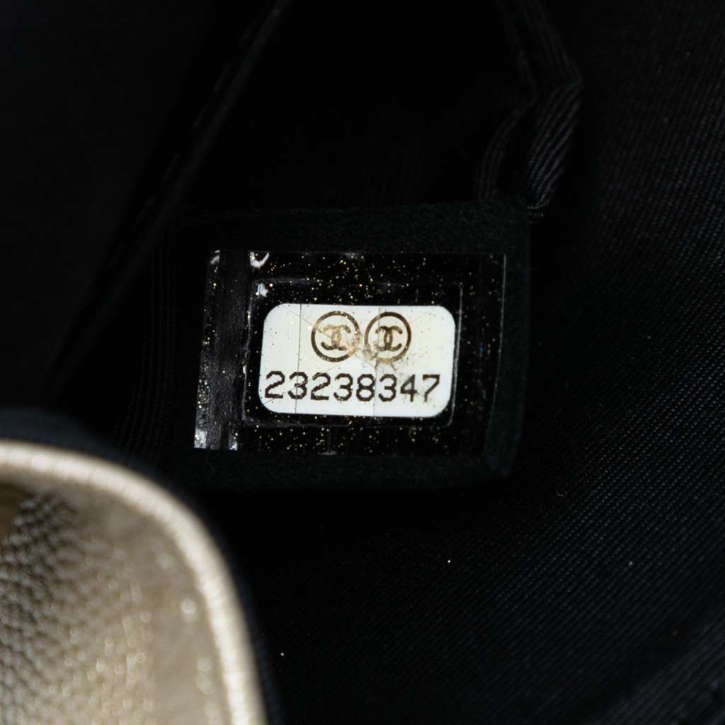 Chanel Medium Classic Bicolor Caviar Double Flap - Side view