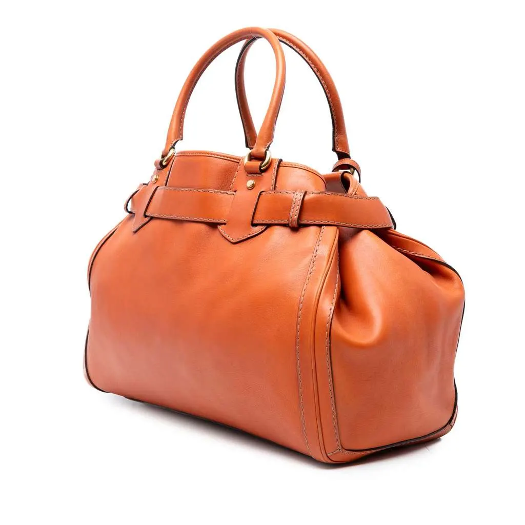 Gucci GG Canvas Running Tote Orange Canvas Good - Back View