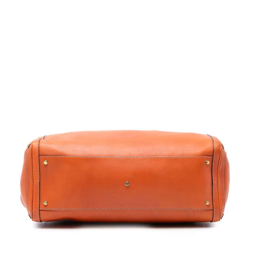 Gucci GG Canvas Running Tote Orange Canvas Good - Inside View