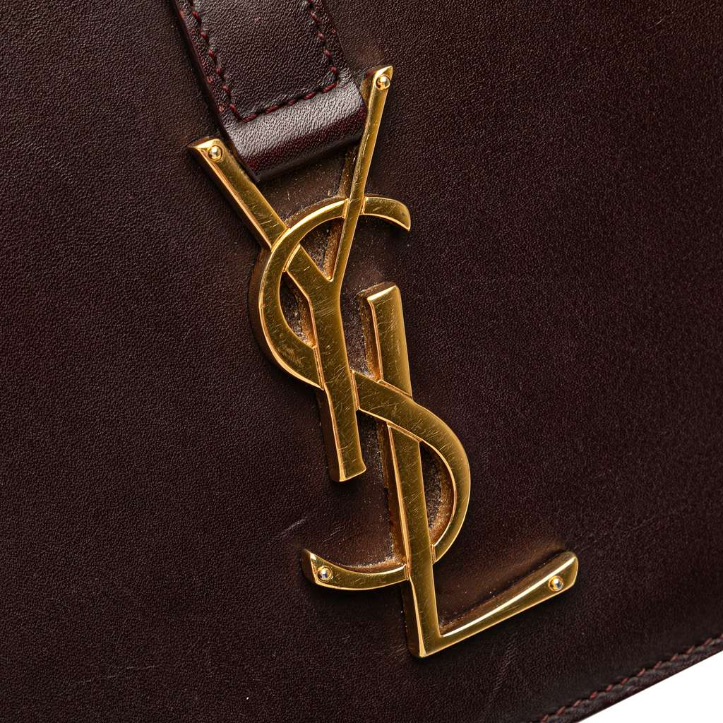 Saint Laurent Medium Leather Monogram Universite Bag - Image 10