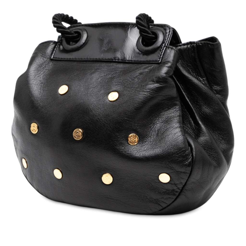 Loewe Studded Leather Drawstring Crossbody - Back view