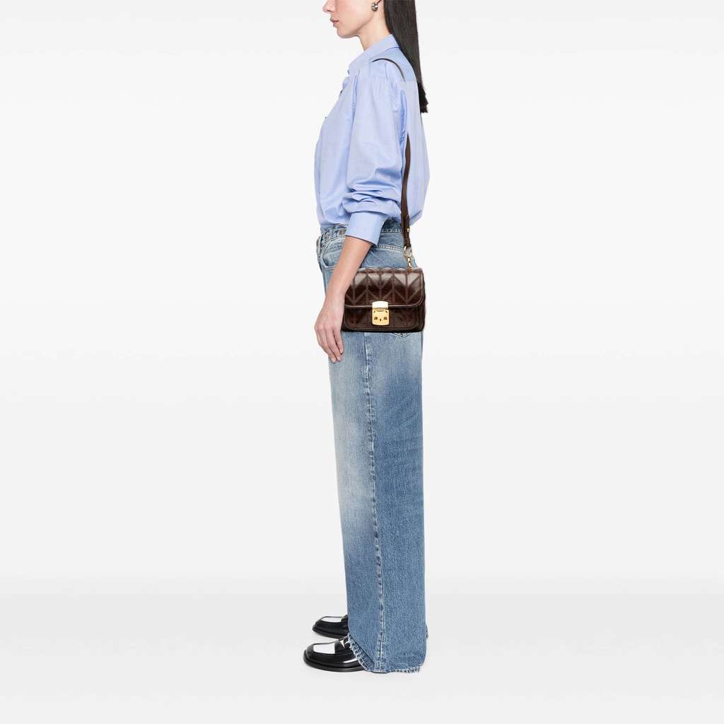 Miu Miu Nappa Chevron Patchwork Flap - Detail 2