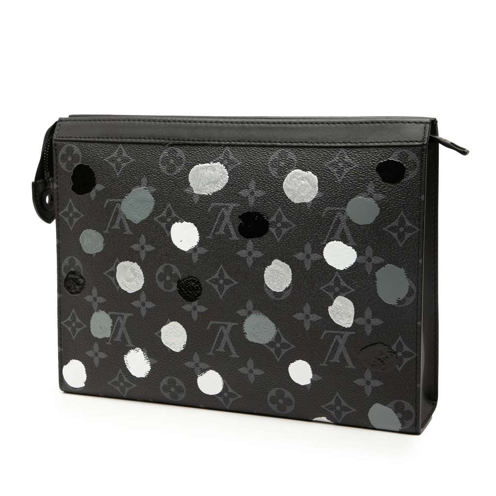 Louis Vuitton Yayoi Kusama Monogram Eclipse Pochette Voyage MM - Back view
