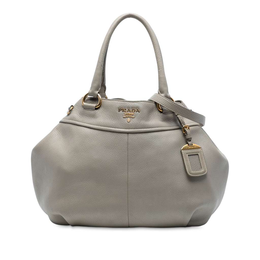 Prada Vitello Daino Open Convertible Tote