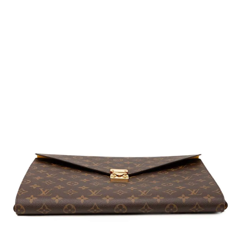 Louis Vuitton Monogram Mark Folder Brown Good - Inside View