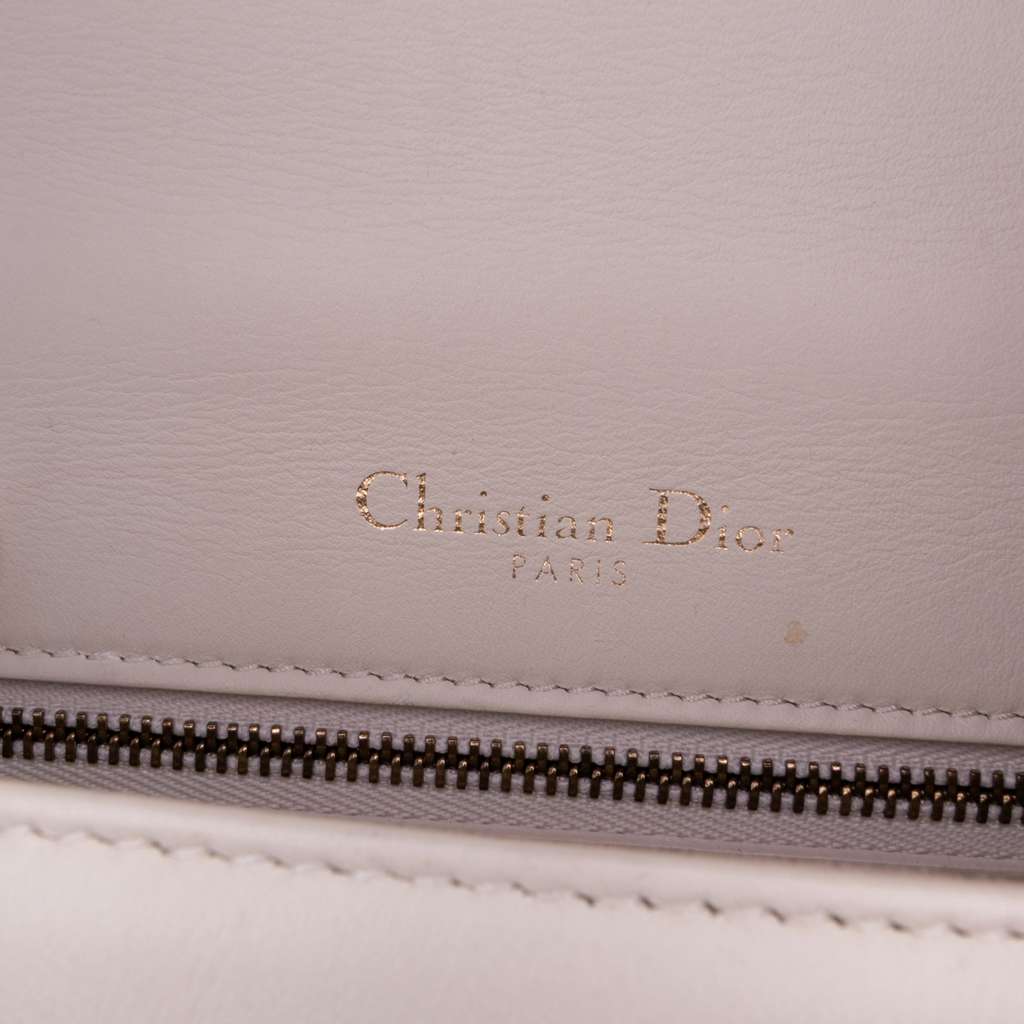 Dior Small Lambskin Studded Diorama Flap - Side view