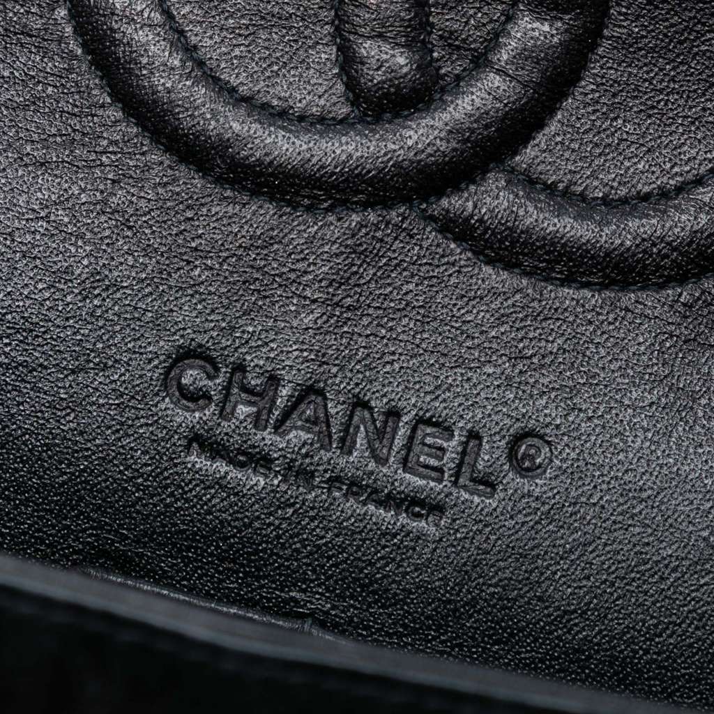 Chanel Medium Classic Tweed Double Flap - Side view