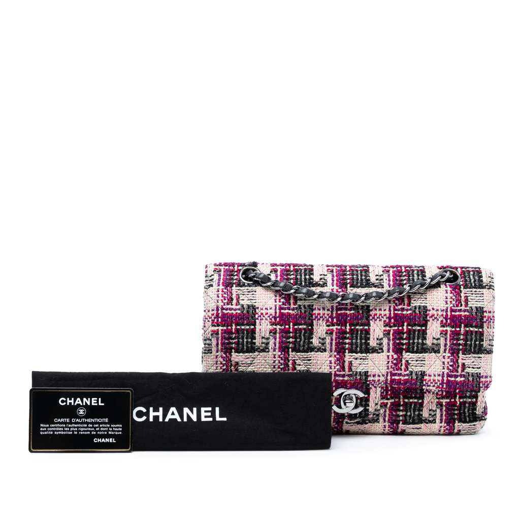 Chanel Medium Classic Tweed Double Flap - Image 11