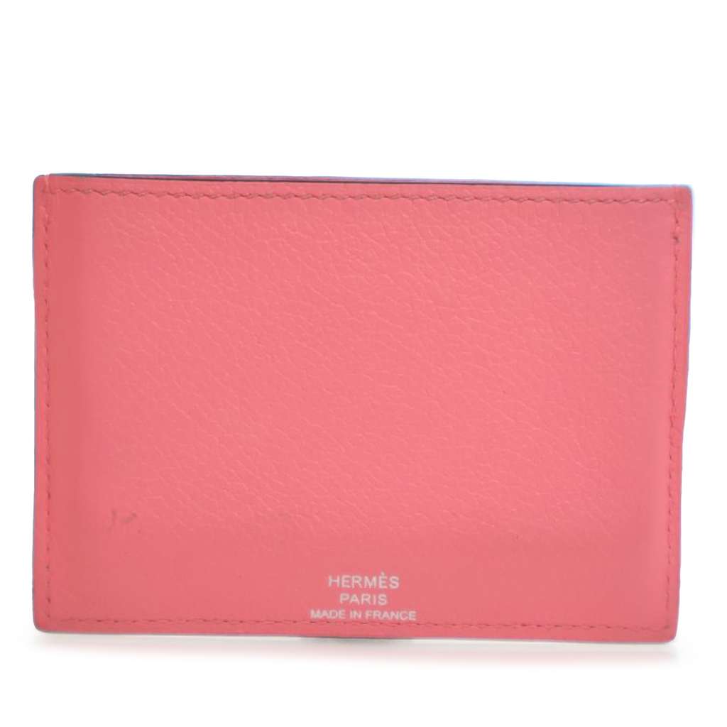 Hermès Evercolor and Epsom Les Petits Chevaux Card Holder - Back view