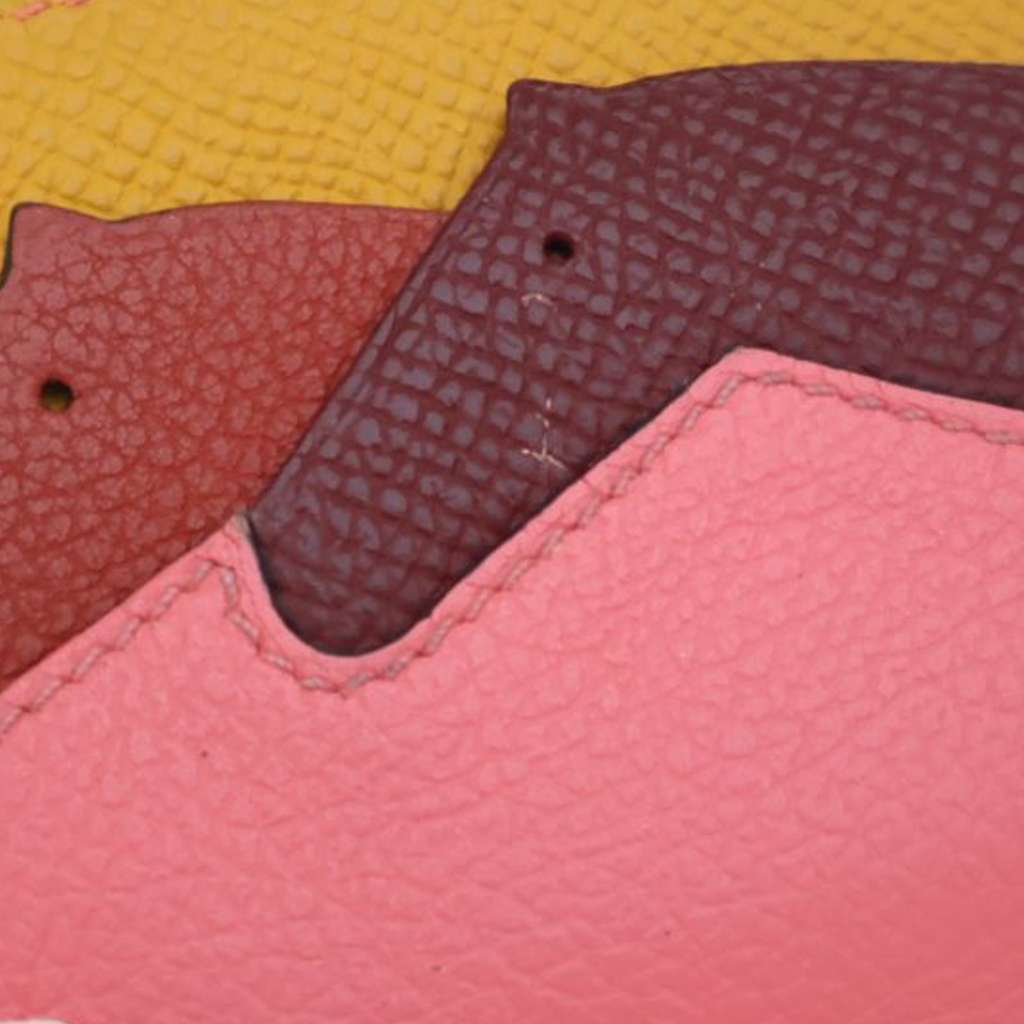 Hermès Evercolor and Epsom Les Petits Chevaux Card Holder - Side view